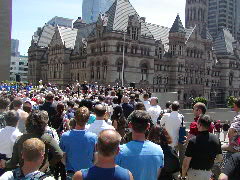 June 20, 2005. 2 Spirits Pride, Toronto Big Crowd